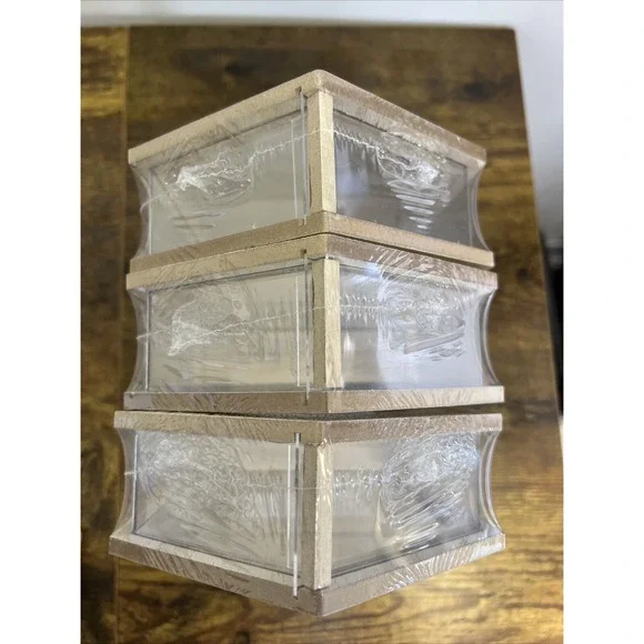 Wood Display Box Set Of 3 lot - Picture 3 of 6